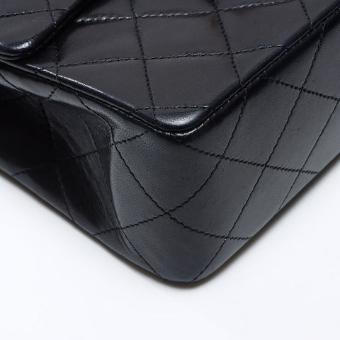 シャネル CHANEL 1番台 ラムスキン ミニマトラッセ チェーン 1985-1990s ショルダーバッグ ブラック WS13798