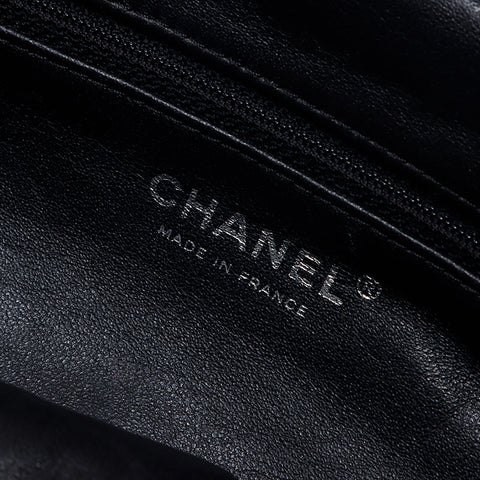 シャネル CHANEL 11番台 2007-2008 サテン クラッチバッグ ブラック WS13799