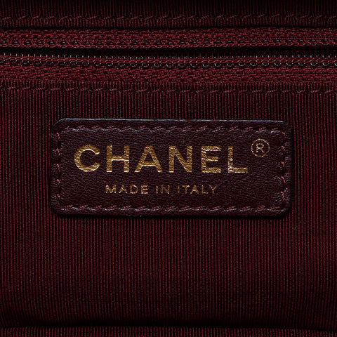 CHANEL 2014-2015 小羊皮迷你相机包链条单肩包 棕色 WS13800