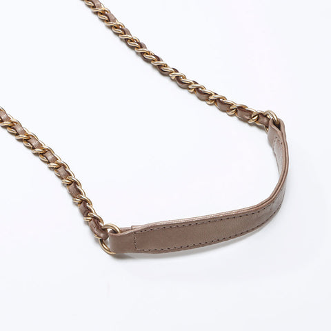 シャネル CHANEL 20番台 2014-2015 ラムスキン ミニ カメラバッグ チェーン ショルダーバッグ ブラウン WS13800