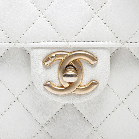 シャネル CHANEL パール チェーン ミニマトラッセ 29番台 2019-2020 ショルダーバッグ ホワイト WS13801