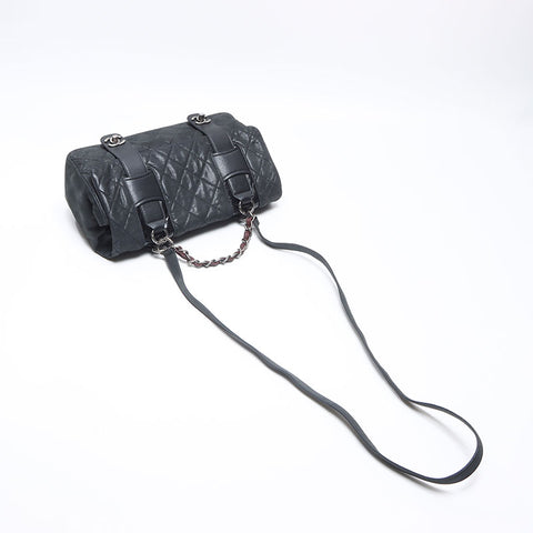 シャネル CHANEL 14番台 2way レザー ラメ メッセンジャーバッグ 2010-2011 ショルダーバッグ ブラック WS13802