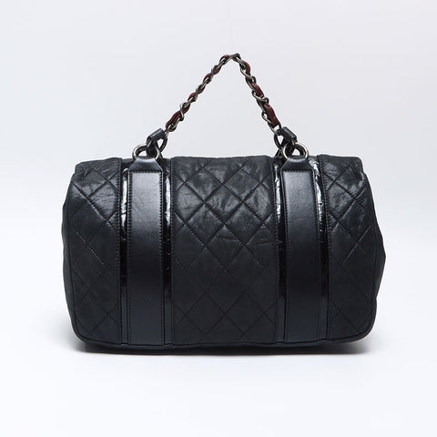 シャネル CHANEL 14番台 2way レザー ラメ メッセンジャーバッグ 2010-2011 ショルダーバッグ ブラック WS13802