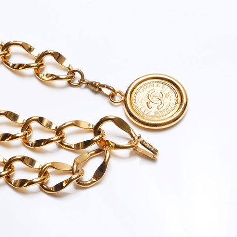CHANEL Chain coin belt gold WS13803
