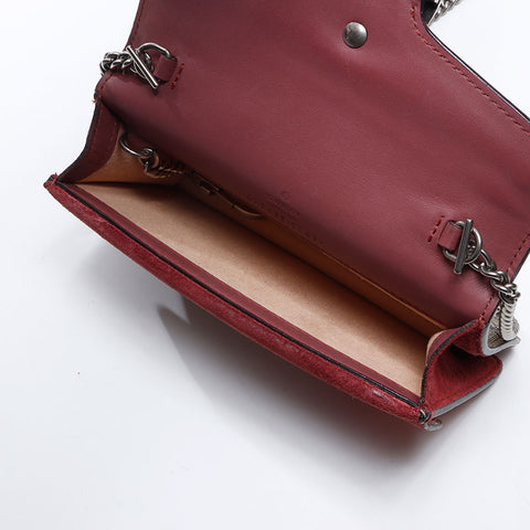 GUCCI Dionysus GG Blooms Super Mini Shoulder Bag Beige pink WS13807