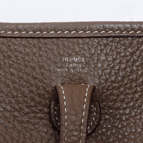エルメス HERMES 2021年 Z刻印 エブリンTPM トリヨン エトゥープ ショルダーバッグ ブラウン WS13809