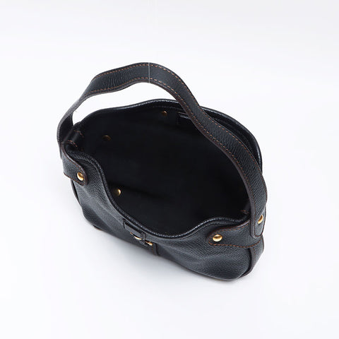 Salvatore Ferragamo Gancini one belt Shoulder Bag black WS13811