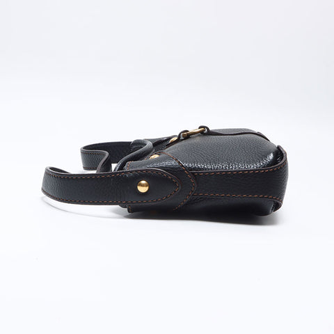 Salvatore Ferragamo Gancini one belt Shoulder Bag black WS13811