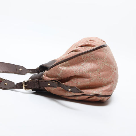 CELINE macadam canvas Shoulder Bag pink WS13812