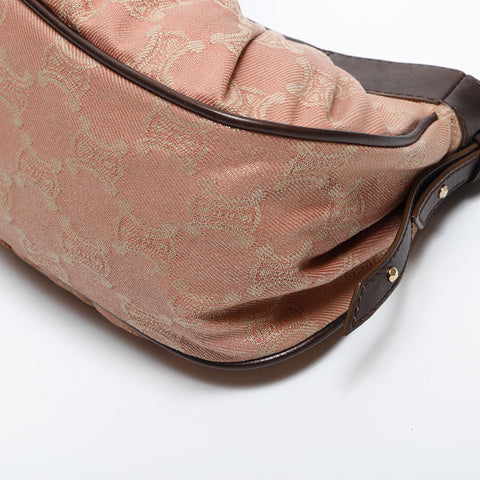 CELINE macadam canvas Shoulder Bag pink WS13812