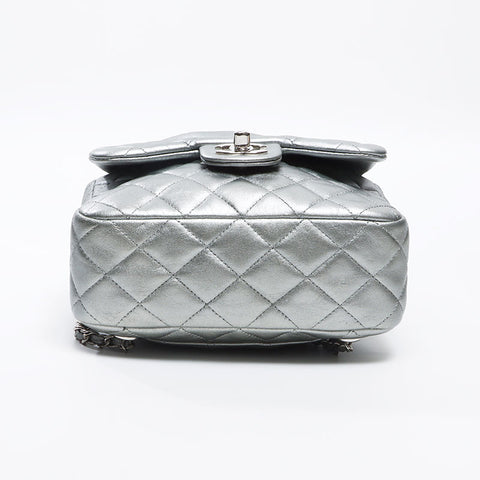 シャネル CHANEL レザー マトラッセ チェーン 2015年 21番台 リュック・デイパック シルバー WS13813