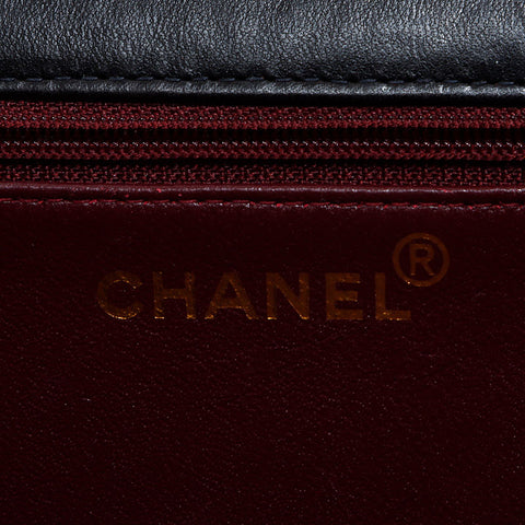 シャネル CHANEL フルフラップ マトラッセ チェーン プッシュロック 5番台 1999-2000 ショルダーバッグ ブラック WS13814