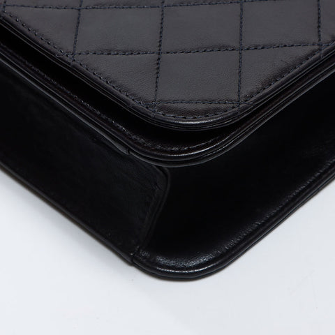 シャネル CHANEL フルフラップ マトラッセ チェーン プッシュロック 5番台 1999-2000 ショルダーバッグ ブラック WS13814