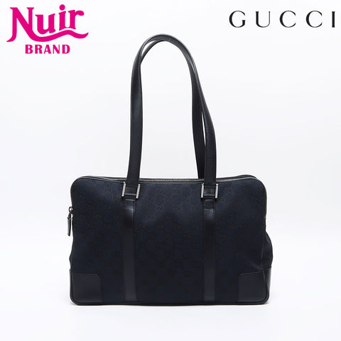 GUCCI GG canvas Shoulder Bag black WS13816