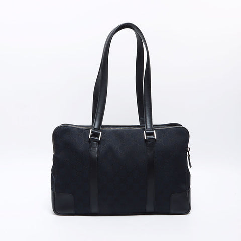 GUCCI GG canvas Shoulder Bag black WS13816