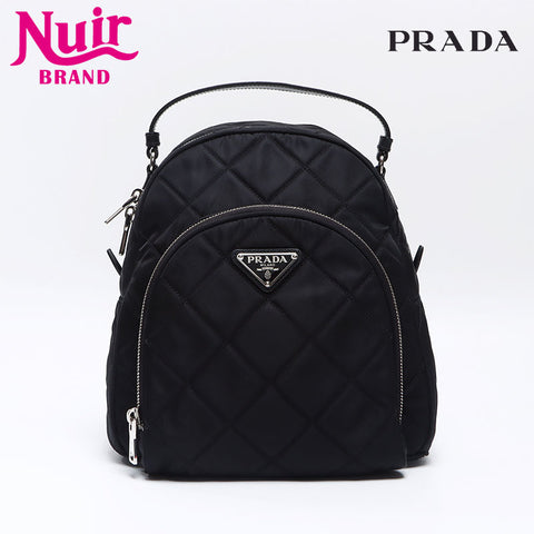 PRADA Quilted nylon Backpack Â· Daypack black WS13817