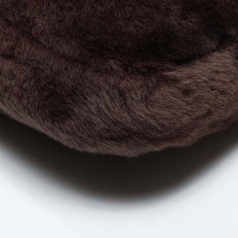 ロエベ LOEWE シープファー ショルダーバッグ ブラウン WS13820