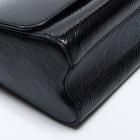 ルイ・ヴィトン LOUIS VUITTON パテントレザー ツイストMM チェーン 2015年 エピ ショルダーバッグ ブラック WS13823