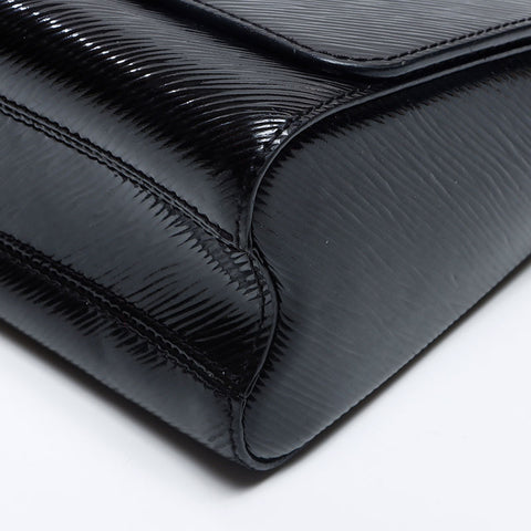 ルイ・ヴィトン LOUIS VUITTON パテントレザー ツイストMM チェーン 2015年 エピ ショルダーバッグ ブラック WS13823