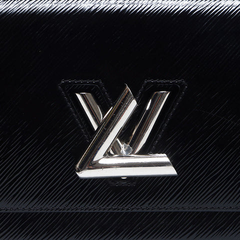 ルイ・ヴィトン LOUIS VUITTON パテントレザー ツイストMM チェーン 2015年 エピ ショルダーバッグ ブラック WS13823