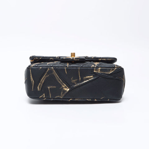シャネル CHANEL ミニ マトラッセ チェーン　 ショルダーバッグ ブラック WS13826