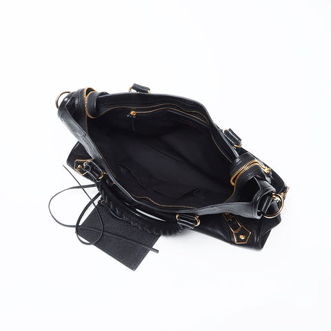 BALENCIAGA Classic City Bag 2way Shoulder Handbag black WS13827
