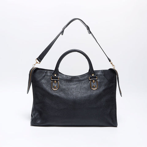 BALENCIAGA Classic City Bag 2way Shoulder Handbag black WS13827
