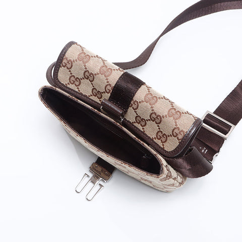 GUCCI GG canvas Pochette mini belt bag Shoulder Bag beige WS13830