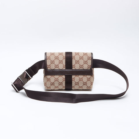GUCCI GG canvas Pochette mini belt bag Shoulder Bag beige WS13830