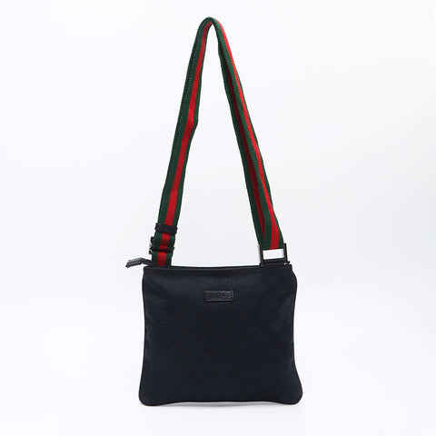 グッチ GUCCI GGキャンバス ショルダーバッグ ブラック WS13831