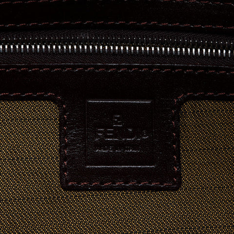 フェンディ FENDI マンマバケット ズッカ ショルダーバッグ ブラウン WS13833