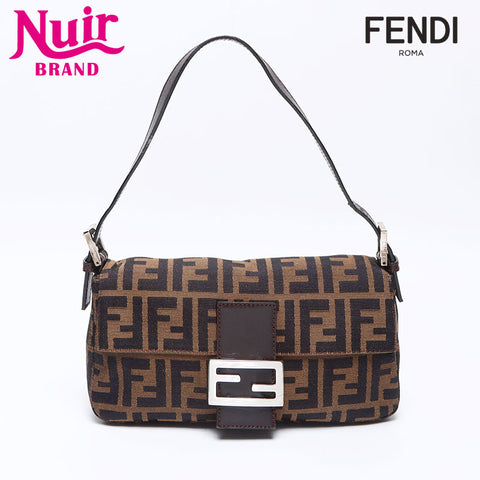 フェンディ FENDI マンマバケット ズッカ ショルダーバッグ ブラウン WS13833