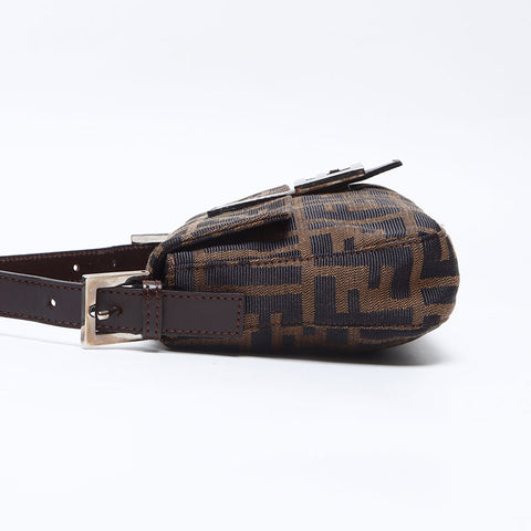 フェンディ FENDI マンマバケット ズッカ ショルダーバッグ ブラウン WS13833