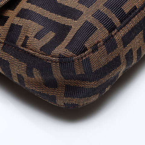 フェンディ FENDI マンマバケット ズッカ ショルダーバッグ ブラウン WS13833