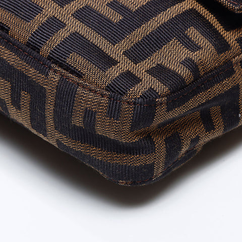 フェンディ FENDI マンマバケット ズッカ ショルダーバッグ ブラウン WS13833
