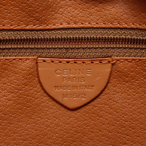 セリーヌ CELINE マカダム ショルダーバッグ ブラウン WS13835