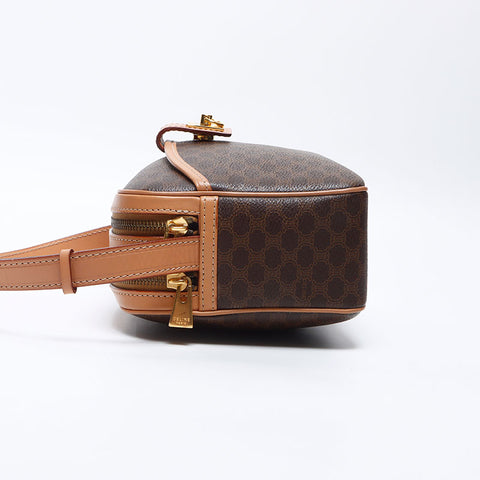 セリーヌ CELINE マカダム ショルダーバッグ ブラウン WS13835