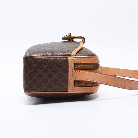 セリーヌ CELINE マカダム ショルダーバッグ ブラウン WS13835