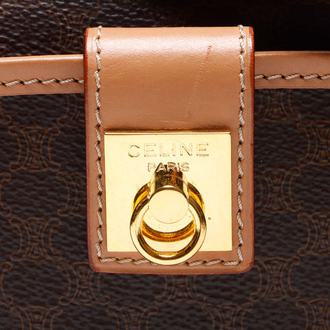 セリーヌ CELINE マカダム ショルダーバッグ ブラウン WS13835