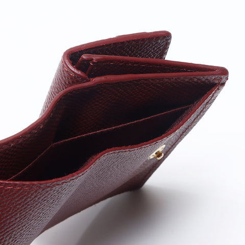 サルヴァトーレフェラガモ Salvatore Ferragamo コンパクト ミニ 折りたたみ財布 ヴァラ レザー 二つ折り財布 レッド WS13841
