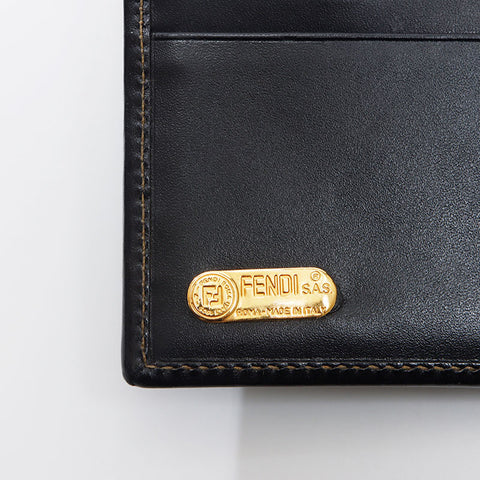 FENDI Pecan PVC Bifold Wallet Brown WS13844