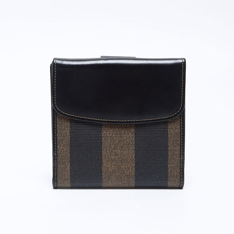 フェンディ FENDI ペカン PVC 二つ折り財布 ブラウン WS13844