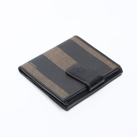 FENDI Pecan PVC Bifold Wallet Brown WS13844