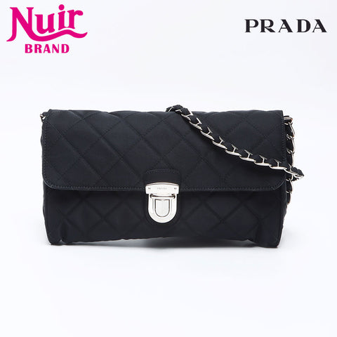 プラダ PRADA ナイロン キルティング チェーン ショルダーバッグ プラダ PRADA ナイロン キルティング チェーン ショルダーバッグ