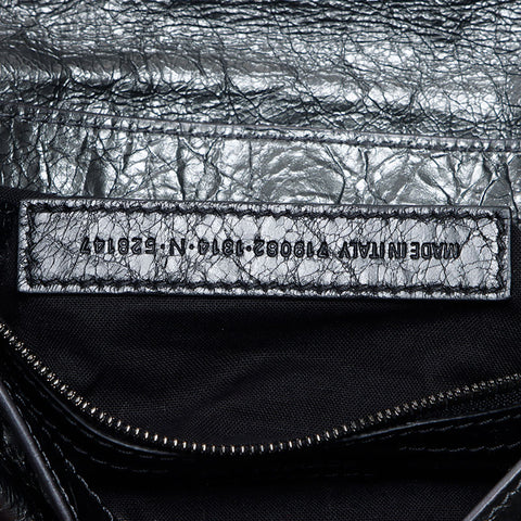 BALENCIAGA Le Cagole Xs Flap Bag Le Cagole Flap Giant Shoulder Bag Silver WS13846