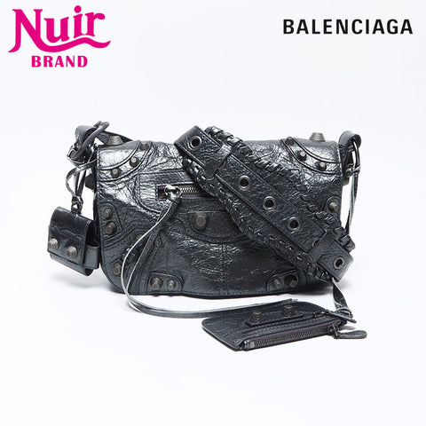 BALENCIAGA Le Cagole Xs Flap Bag Le Cagole Flap Giant Shoulder Bag Silver WS13846