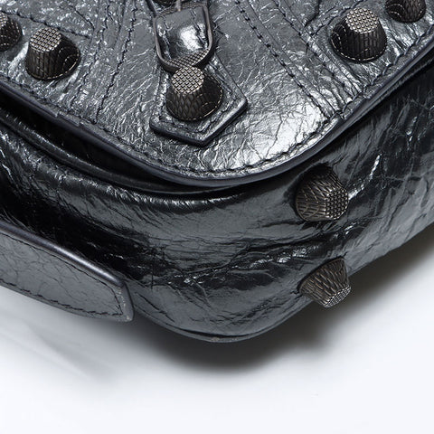 BALENCIAGA Le Cagole Xs Flap Bag Le Cagole Flap Giant Shoulder Bag Silver WS13846