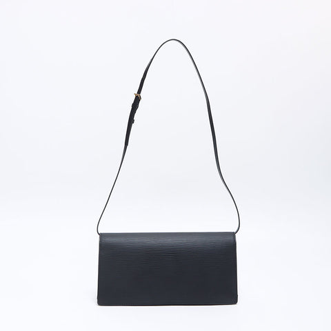 ルイ・ヴィトン LOUIS VUITTON 2001 エピ オンフルール レザー ショルダーバッグ ブラック WS13848