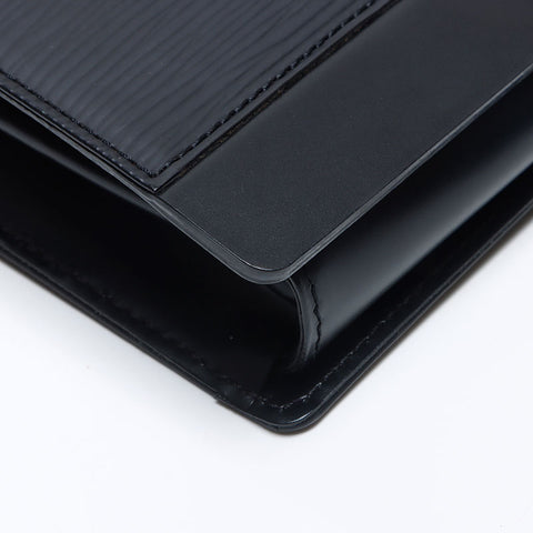 ルイ・ヴィトン LOUIS VUITTON 2001 エピ オンフルール レザー ショルダーバッグ ブラック WS13848