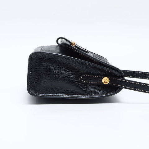 ロエベ LOEWE アナグラム レザー ショルダーバッグ ブラック WS13853